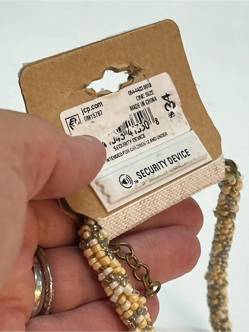 Bijoux Bar Gold Beaded Tassel Pendant Necklace